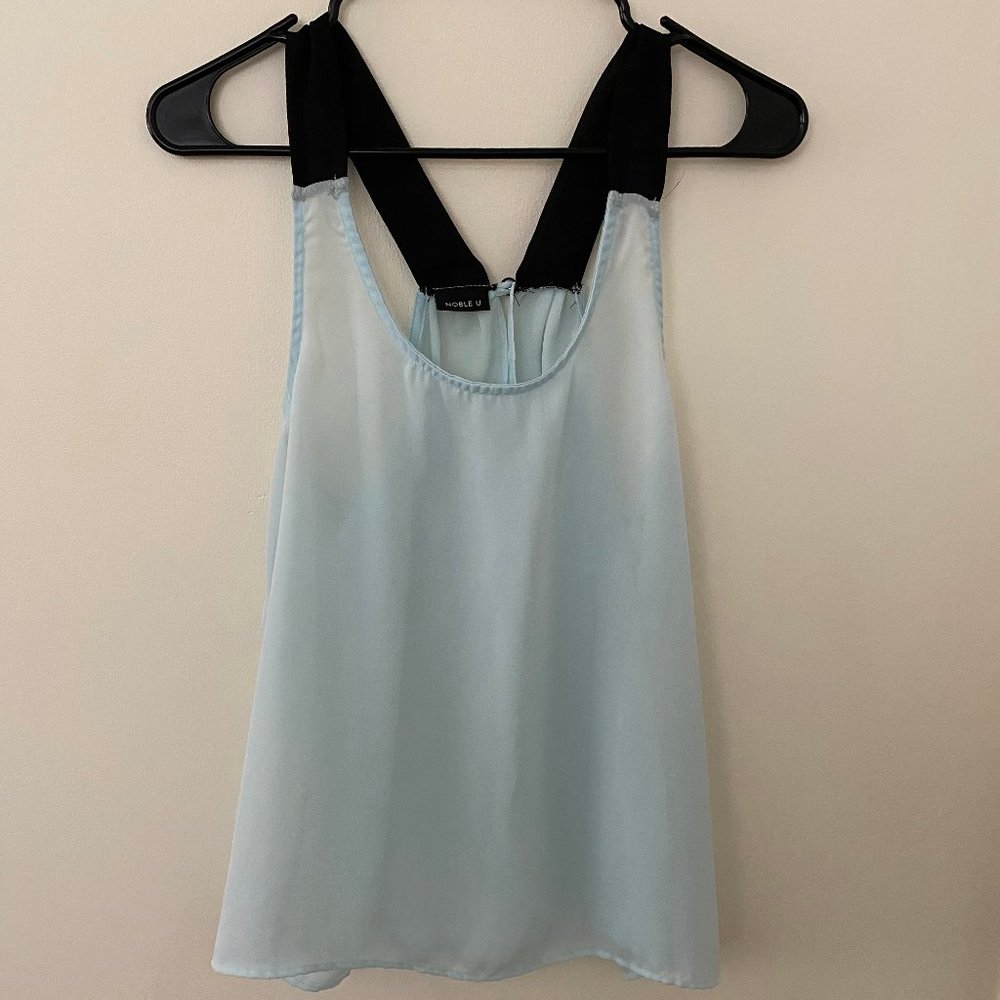 Lightweight blue tank top